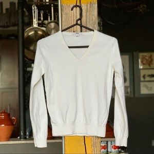 Uniqlo cotton cashmere v-neck sweater